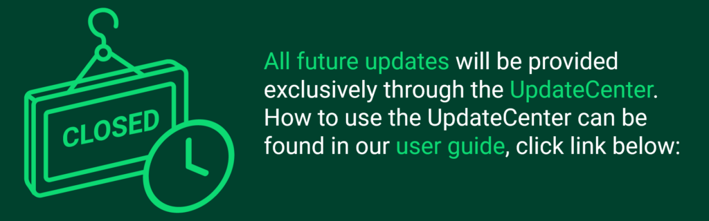 Portal discontinued – information banner